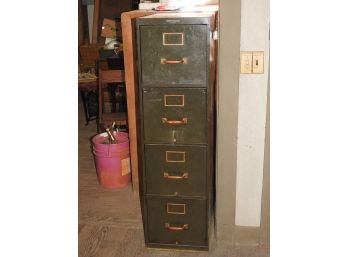 Vintage Yawman Metal Industrial File Cabinet