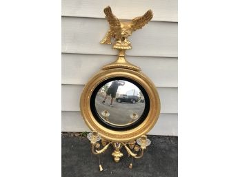 Vintage Williamsburg Colonial Bullseye Mirror