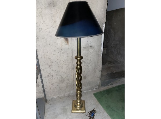 Stunning Mid Century Twisted Brass Lamp