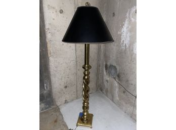 Gorgeous Twisted Brass Mid Century Standing Lamp