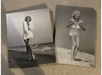 Marilyn At The Beach - Pair On Foam Board