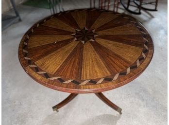 Stunning Antique Round Inlay Table