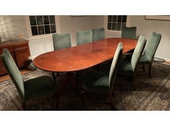 Gorgeous Vintage ~ John Stuart ~ Double Pedestal Dining Room Table With 8 Chairs