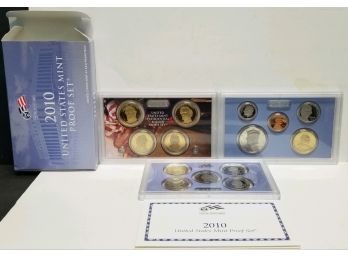 2010 US Mint Proof Set.  A Total Of 14 Coins