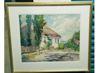 Listed Artist - Susan Brown Chase Watercolor.  Image Is 17' X  21'.  Overall Frame Is 25 1/2' X  29 1/2'.