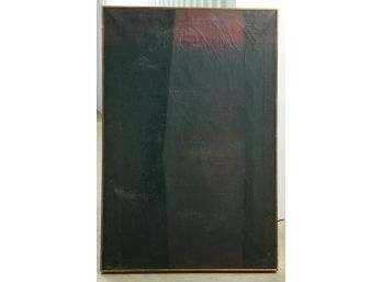 Edward Towbin Abstract Expressionist Oil On Canvas.  Signed And Dated 61 On Reverse. Canvas Is 36'h X 24'w