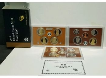 2011 US Mint Proof Set. Total Of 14 Coins.