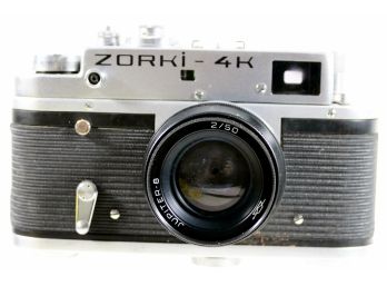 Vintage ZORKI - 4K USSR (SOVIET) Camera 35mm With Jupiter 8 Lens