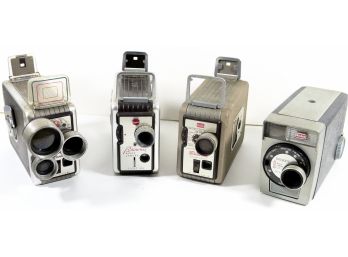 Lot Of 4 Kodak Brownie 8MM Film Cameras