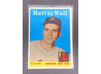 Vintage Baseball Cards 1958 Topps Murray Wall