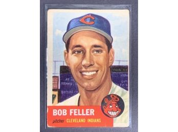 Vintage Baseball Card  1953 Topps Bob Feller