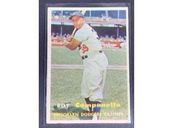 Vintage Baseball Card 1957 Topps Roy Campanella