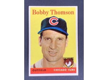 Vintage Baseball Card 1958 Topps Bobby Thomson