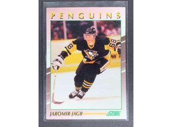Vintage Hockey Card 1991 Score Young Superstars Jaromir Jagr Rookie