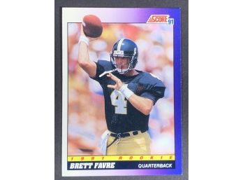 Vintage Football Card 1991 Score Brett Favre Rookie