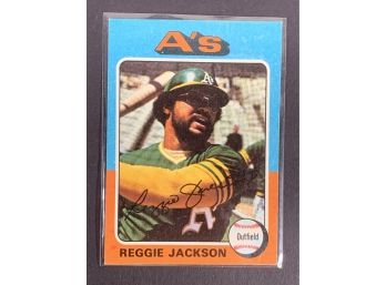 Vintage Baseball Card 1975 Topps Reggie Jackson