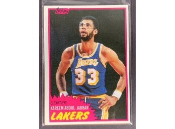 Vintage Basketball Cards 1981 Topps Kareem Abdul Jabbar & League Leaders