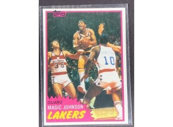 Vintage Basketball Card 1981 Topps Magic Johnson 2nd Year