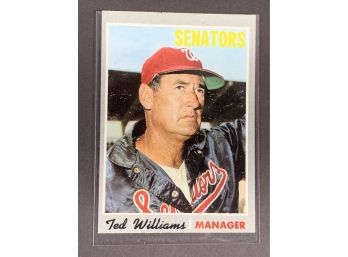 Vintage Baseball Card 1970 Topps Ted Williams