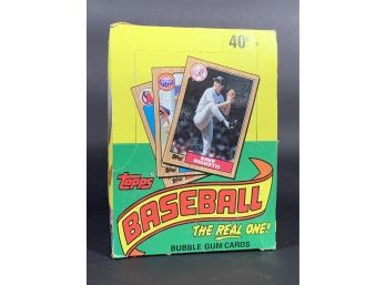 Vintage Baseball Cards 1987 Topps Box Of 36 Wax Packs