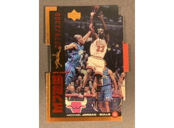 Vintage Basketball Card 1999 Upper Deck Quantum Insert Set Die Cut Michael Jordan