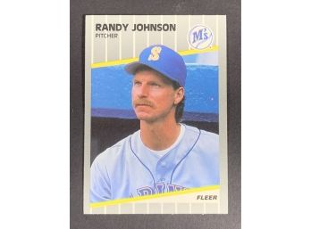 Vintage Baseball Card 1989 Fleer Update Randy Johnson Rookie