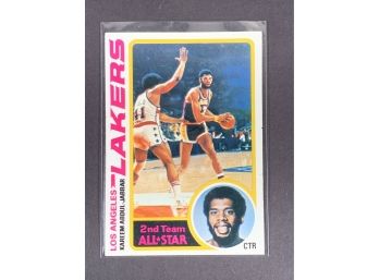 Vintage Basketball 1978 Topps Kareem Abdul Jabbar Card