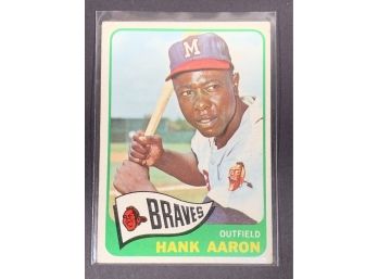 Vintage Baseball Cards 1965 Topps Hank Aaron