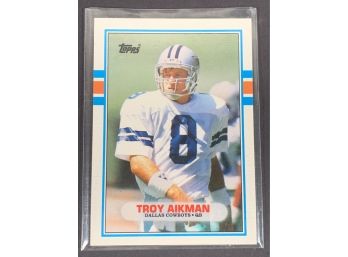 Vintage Football Cards Topps 1989 Troy Aikman Traded Rookie