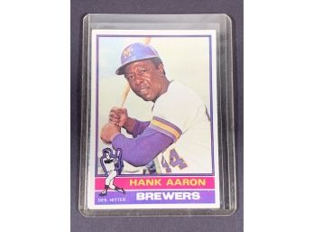 Vintage Baseball Cards 1976 Topps Hank Aaron