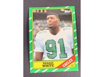 Vintage Football Card 1986 Topps Reggie White Rookie