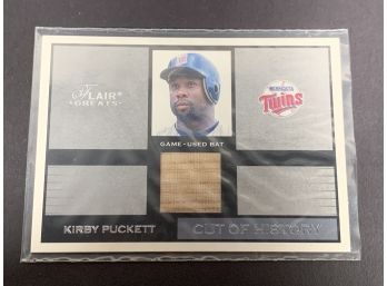 Vintage Baseball Cards 2003 Fleer Greats Kirby Puckett Game Used Bat Cut