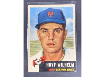 Vintage Baseball Card 1953 Topps Hoyt Wilhelm