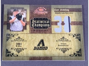Vintage Baseball Card 2005 Donruss Timeless Treasures Curt Schilling Jersey Cut