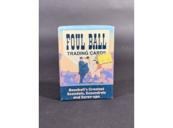 Vintage Baseball Card Pack Foul Ball