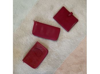 Pretty Red Leather Accessories
