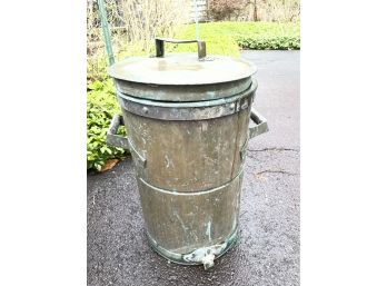 Old Copper Barrel With Spigot