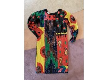 Awesome Colorful Sequin Dress