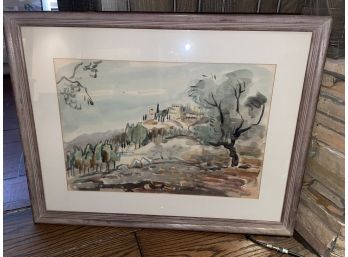Beautiful Israeli Watercolor Signed By The Artist