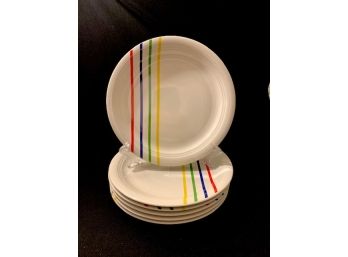 Vintage Primary Stripe Anchor Dinnerware