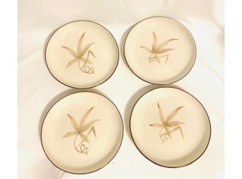 Set Of 4 Vintage Winfield Pottery - Passion Flower Salad Plates
