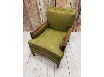 Vintage Mid Century/Regency Upholstered Lounge Chair