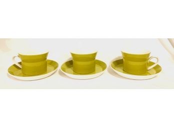 Vintage Mikasa Duplex By Ben Steibel -trio Of Cup And Saucer