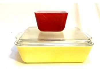 Vintage Pyrex Primary Colors Duo