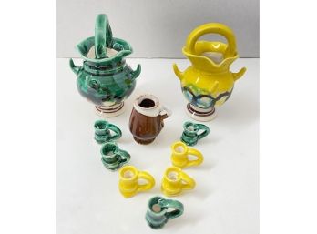 10 Miniature Vintage Ceramic Jugs & Mugs