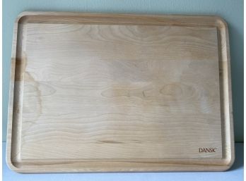 Dansk Wood Cutting Board With Pastry Rolling Measurements