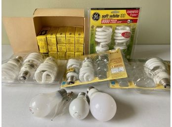 Over 25 Light Bulbs, Most New In Box