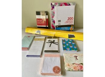 New Moleskine Recipe Journal, Note Pads, Binder With Paper & Roll Of Silicone Liner Paper