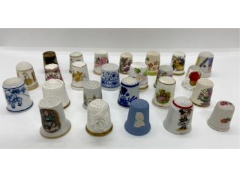 Collection Of 25 Vintage Thimbles