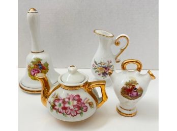 Four Vintage Torremolinos Porcelain Miniatures